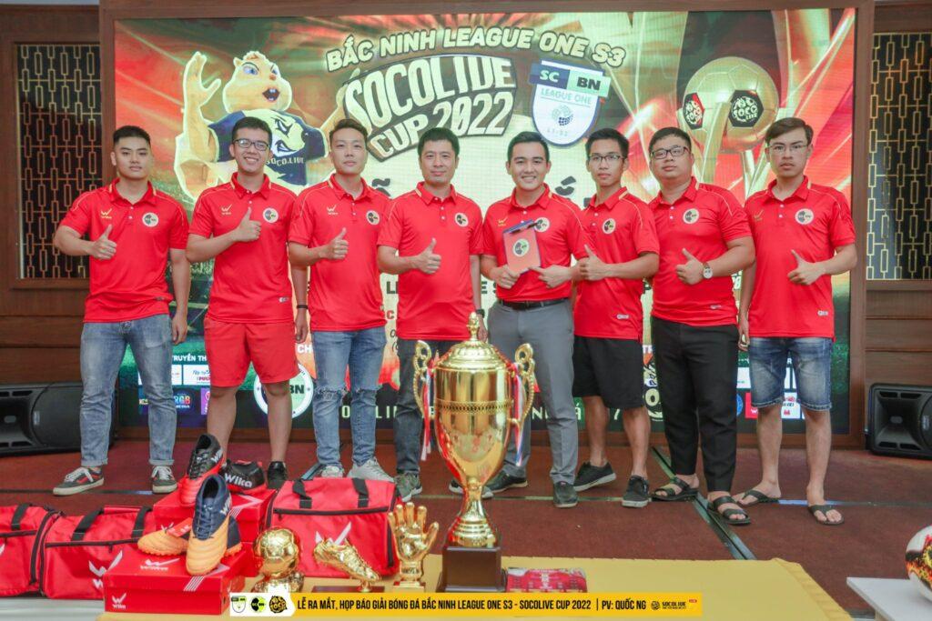 BTC Sân Cỏ Bắc Ninh tại buổi lễ ra mắt Bắc Ninh League One S3- Socolive Cup 2022